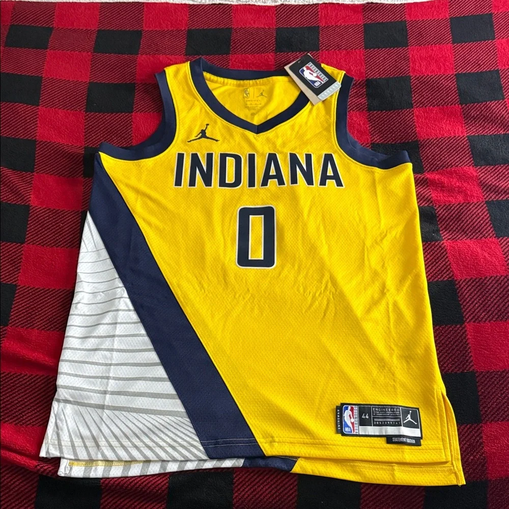 Indiana Pacers #0 Tyrese Haliburton NBA Nike Statement Edition Swingman Jersey
